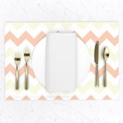 Peach and Yellow Chevron Stripes