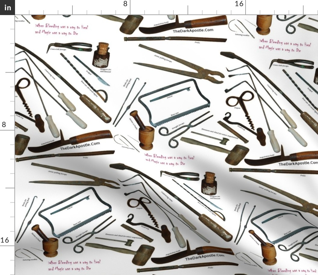 Medieval Medical Tools with Titles