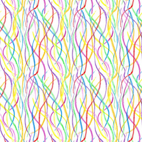 Scribbling Crayon Lines -small