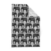 Elephant Parade - Slate by Andrea Lauren