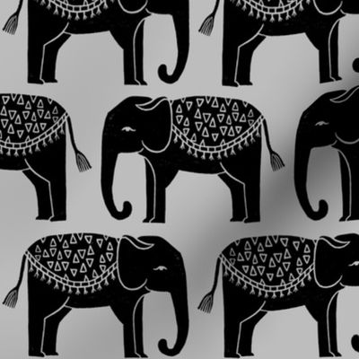 Elephant Parade - Slate by Andrea Lauren