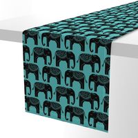 Elephant Parade Block Print -   by Andrea Lauren