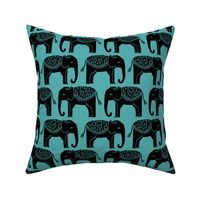 Elephant Parade Block Print -   by Andrea Lauren