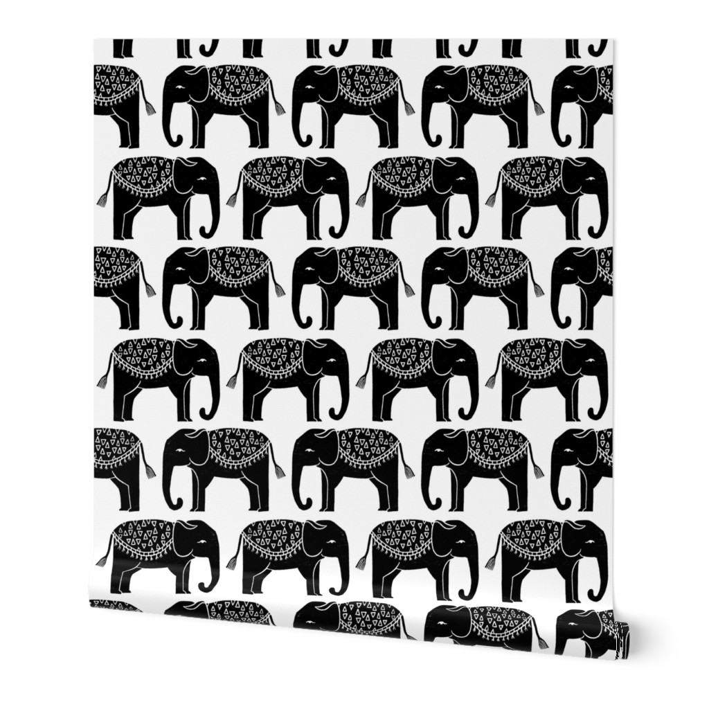 Elephant Parade Block Print - by Andrea Lauren