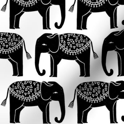 Elephant Parade Block Print - by Andrea Lauren