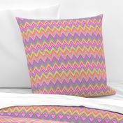 Fiesta PINKS! Kraft paper chevron stripes zig zag