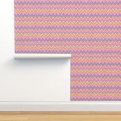 Fiesta PINKS! Kraft paper chevron stripes zig zag