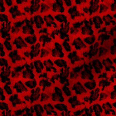 Luxe Leopard ~ Black and Richelieu Red