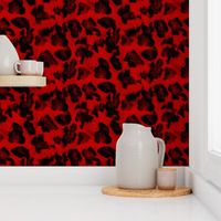 Luxe Leopard ~ Black and Richelieu Red