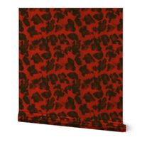 Luxe Leopard ~ Black and Richelieu Red