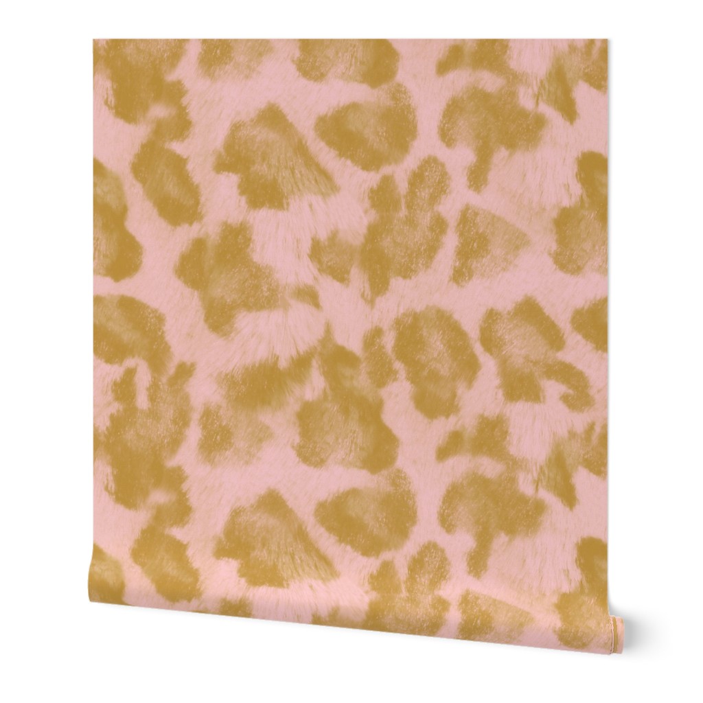 Luxe Leopard ~ Gilt and Dauphine Pink