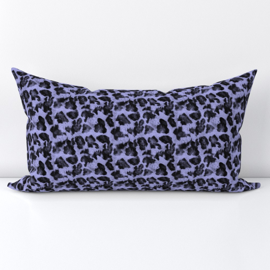 Luxe Leopard ~ Black and Regency Blue