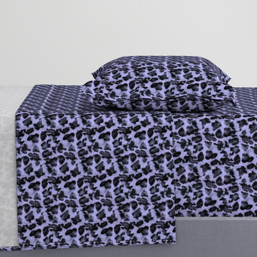 Luxe Leopard ~ Black and Regency Blue