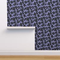 Luxe Leopard ~ Black and Regency Blue