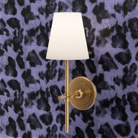 Luxe Leopard ~ Black and Regency Blue