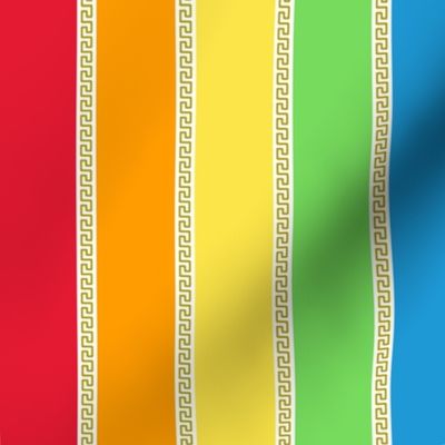 Grecian Rainbow (Dash) Medium Vertical stripes