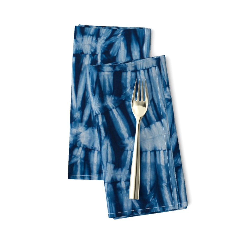 Shibori manipulated pleats indigo 1