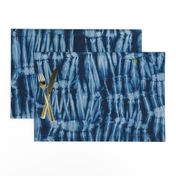 Shibori manipulated pleats indigo 1