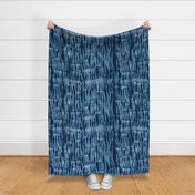 Shibori manipulated pleats indigo 1