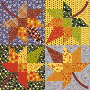 Maple Leaf Cheater Quilt 4