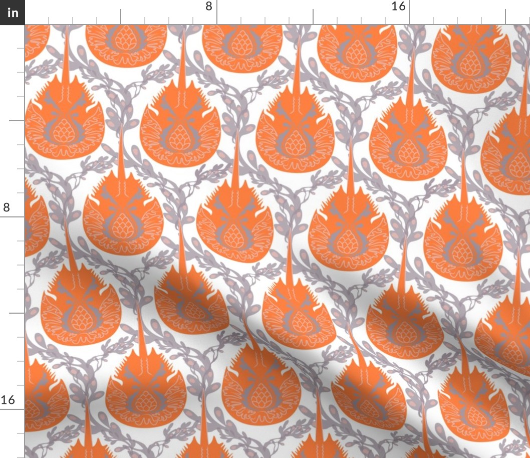 horseshoe crab damask-brighter