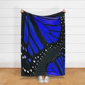 Giant Blue Monarch Butterfly Wings