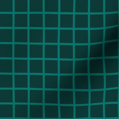 teal windowpane plaid