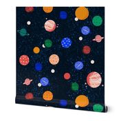 planets // solar system planets fabric 