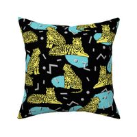 Rad Tiger Party - Canary Yellow/Black/Aqua by Andrea Lauren