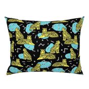 Rad Tiger Party - Canary Yellow/Black/Aqua by Andrea Lauren