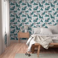 Rad Party Tiger - Slate Grey/Aqua by Andrea Lauren