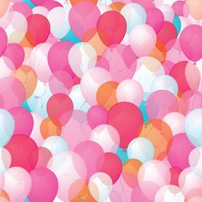 Happy balloons in PINK