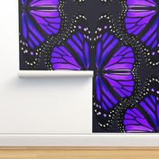 Purple Monarch Butterfly Wings