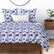 Horses-navy_stripe