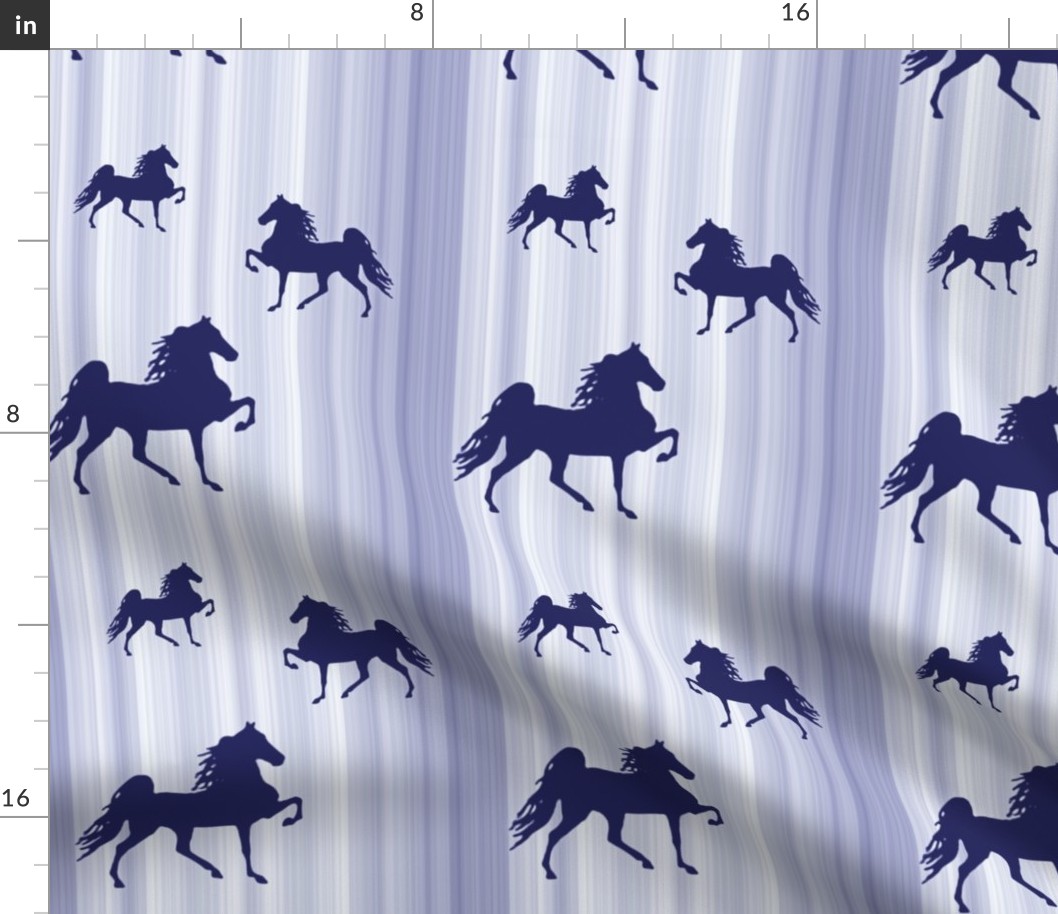 Horses-navy_stripe