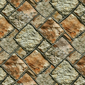 Thirties stone wall