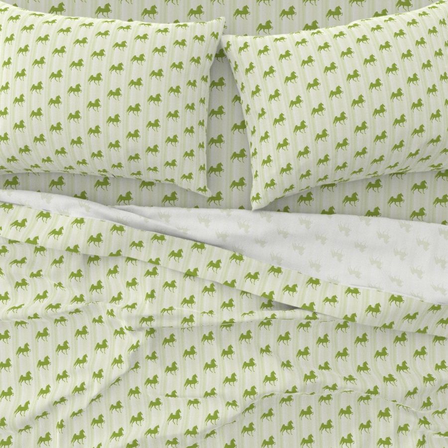 Horses-lime_green_stripe-for_kids