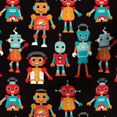 Cool colorful robots for kids