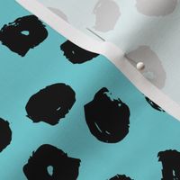 dot // dots aqua fabric dot fabric andrea lauren design inky dots and spots