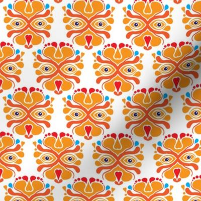 Hup Holland Dutch lion orange sports theme pattern