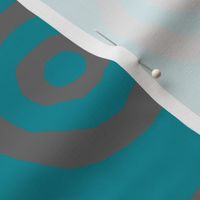 Target in Turquoise and Gray