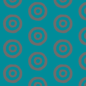 Target in Turquoise and Gray