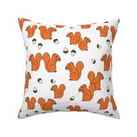 squirrels // squirrel orange fall autumn kids woodland forest animal