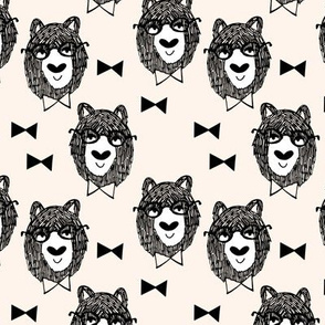 bowtie bear // baby nursery fabric bowties bears fabric andrea lauren design