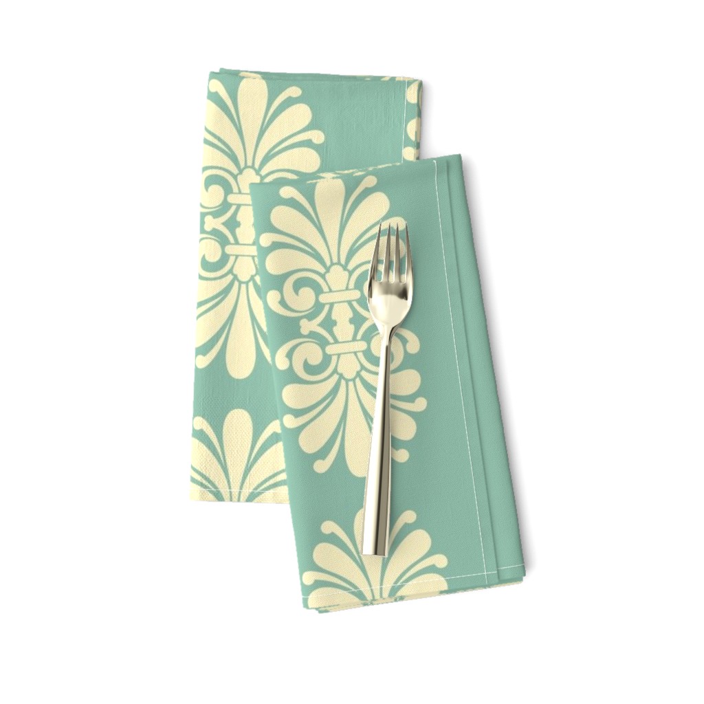 Summer Scroll on Caribbean Sea Green