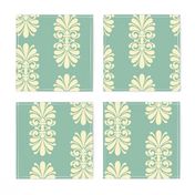 Summer Scroll on Caribbean Sea Green