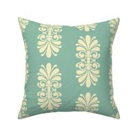 Summer Scroll on Caribbean Sea Green