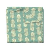 Summer Scroll on Caribbean Sea Green