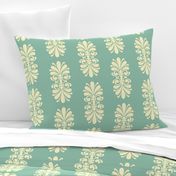 Summer Scroll on Caribbean Sea Green