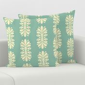 Summer Scroll on Caribbean Sea Green